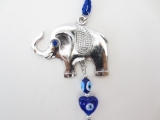Blue evil eye hanger with elephant