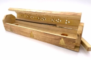 Incense box traditional wood buddha