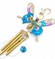 Butterfly wind chimes pink/blue
