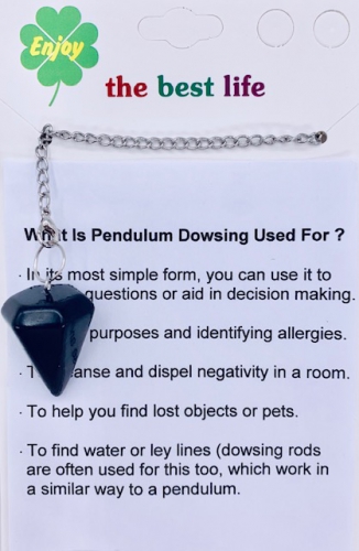 Gemstone Pendulum Wholesale - Black Onyx