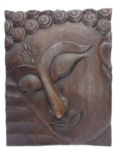 Buddha wooden painting (Brown)