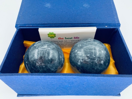 Wholesale Black marble massage ball 5 cm