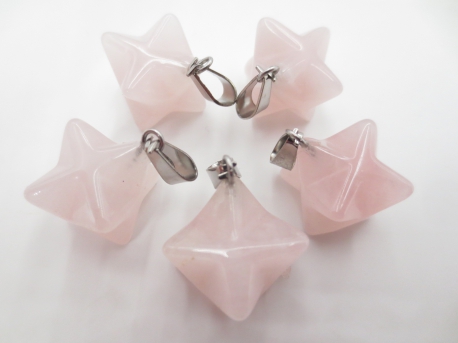 Gemstone meteor pendant Wholesale - Rose quartz