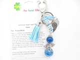 Angel gemstone keychain Blue Coral 