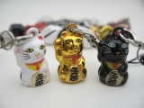 Wholesale - Metal Lucky cat keyhanger (12 pcs)