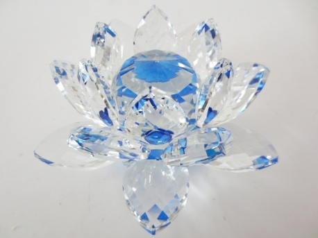Cristal lotus blue