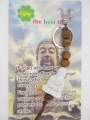 Buddha keychain white