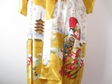 Japanese kimono long yellow