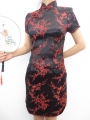 Short Dress blossom black/red size 34