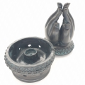 Wholesale - Meditating hands incense / cone burner Green / black