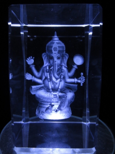 3D laserblok with Ganesha