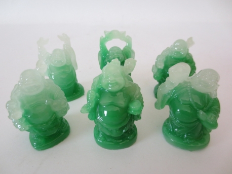 Grosshandel - 5cm Buddha Set Jade standing 6 Stück
