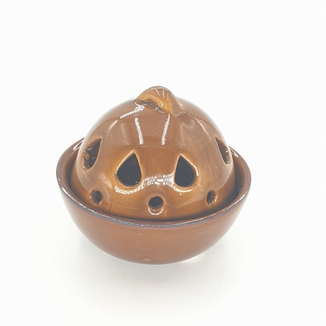 Wholesale - Small cone incense burner brown