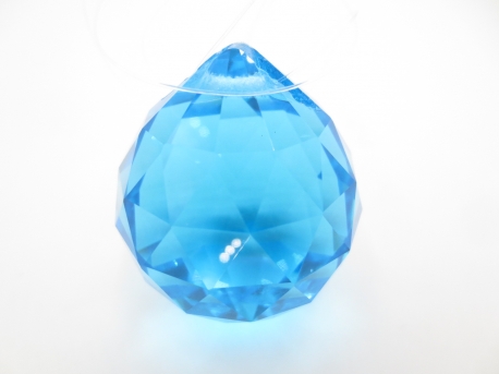 Crystal Feng Shui Rainbow Ball 4 cm ocean blue