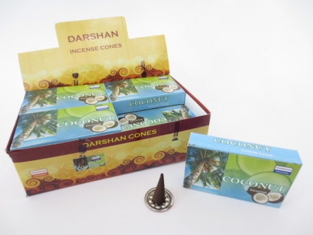 Darshan incense cones Coconut
