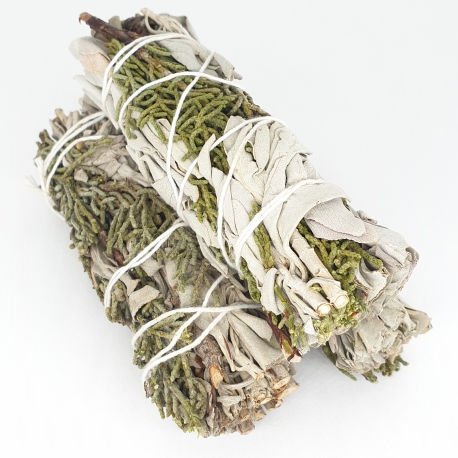Wholesale - White Sage & Juniper Smudge 12cm (3 x 30-35 grams)