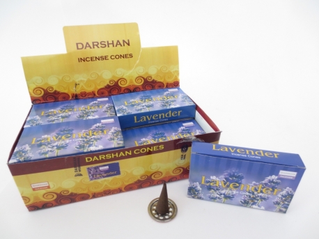 Darshan incense cones Lavender