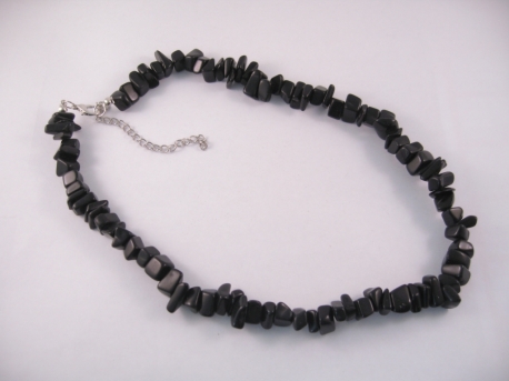 Gem stone necklace 45cm onyx 