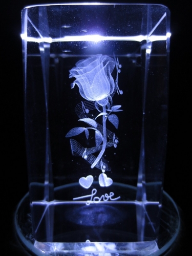 3D Rose, music and love