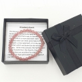 Wholesale - 8mm gemstone bracelace Strawberry Quartz with gift-box