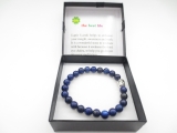 8mm bracelet Lapiz Lazuli Buddha with gift-box