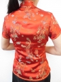 Shanghai blouse dragon/phoenix red