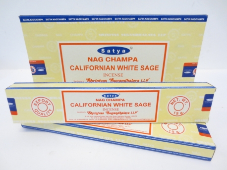 Wholesale - Satya Nag Champa Californian White Sage 15g