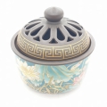 Wholesale - Luxury Resin Burner - Gold / Green with lotus