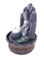 Meditation led lighting Buddha with bowl fountain Small