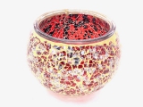  Wholesale - Mosaic tealight holder red