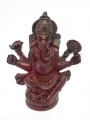 Red Ganesha statue