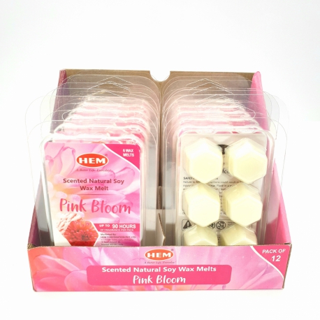 Wholesale - HEM Scented Natural Soy Wax Melt - Pink Bloom (6pcs)