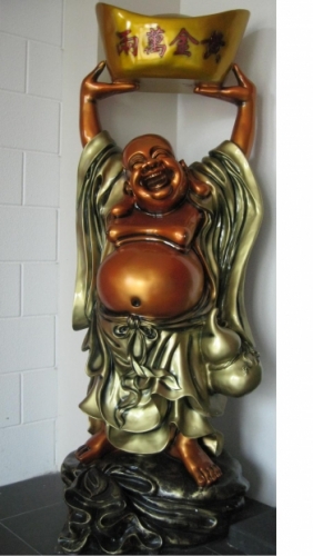 Standing Buddha with goldbar
