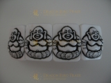 Laughing Buddha bracelace II White