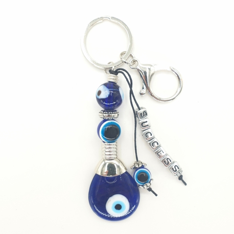 Wholesale - Blue Evil Eye Keychain Success Set of 6