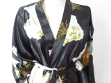 Japanese kimono long black