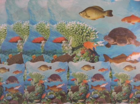 Placemats with cup holders Fish