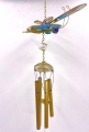 Butterfly wind chimes pink/blue