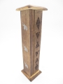 Wooden Incense Tower Box Antique Wood Elephant (2 pcs)