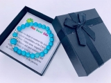 Gemstone Bracelet Wholesale - 8mm Turquoise Angels Bracelet