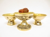 (grain) incense burner brass set of 3