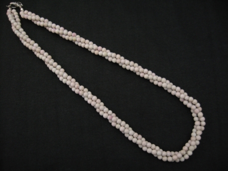 stone necklace 3 layer celestine