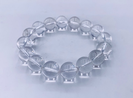 Wholesale Gemstone Bracelet - 12 mm Rock Crystal Bracelet