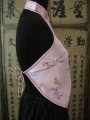 Chinese top with hole and flowers (pink)