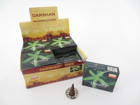 Darshan incense cones Vanilla