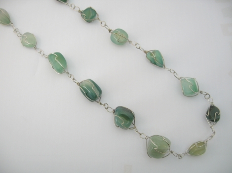 Big Chakra Necklace Jade