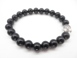 8mm bracelet black Onyx Buddha