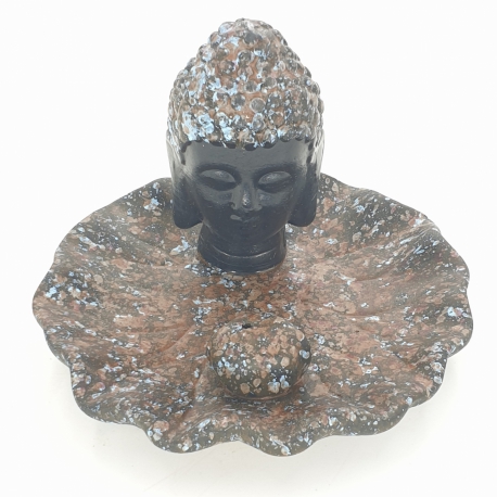 Buddha incense holder brown