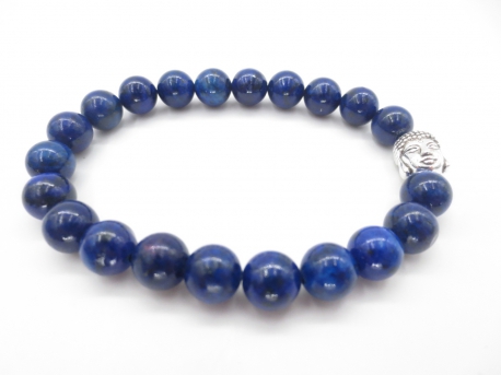 8mm bracelet lapis lazuli with Buddha without box