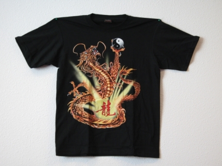 T-shirt Dragon with Yin Yang